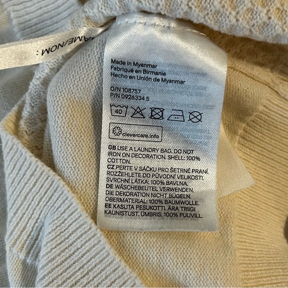 H&M Long Sleeve Textured Sweater with Flip Sequin Heart Design - Picture 6 of 10